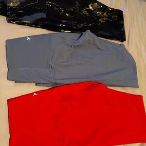 Athletic Shorts Set - Black, Blue, Red